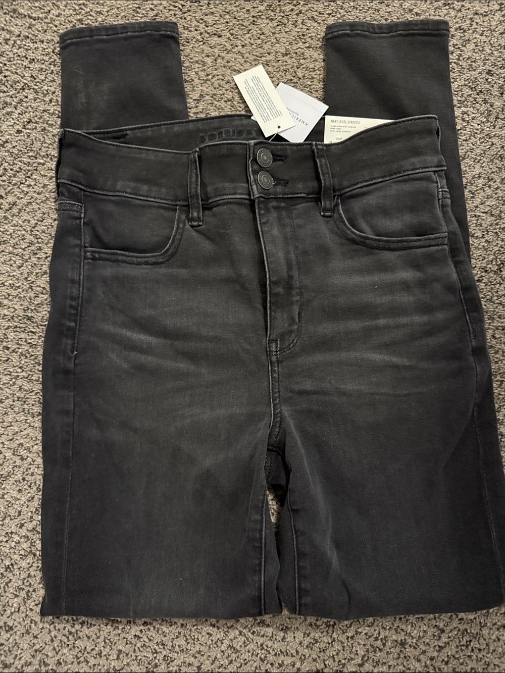 American Eagle High-Rise Black Women's Jeans - Stretch Skinny